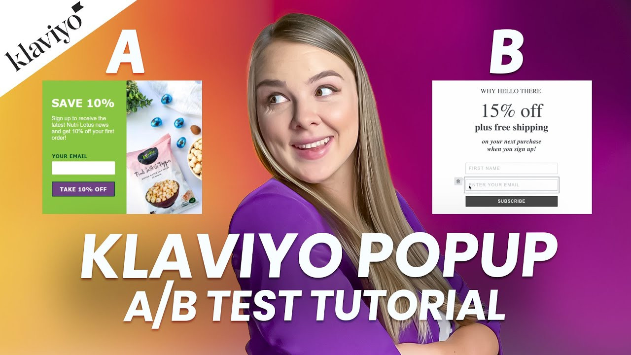 Hướng Dẫn A/B Testing Form Đăng Ký Trong Klaviyo