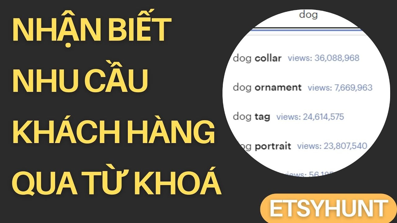 Nắm Bắt Nhu Cầu Khách Hàng trên Etsy Qua Từ Khóa với EtsyHunt